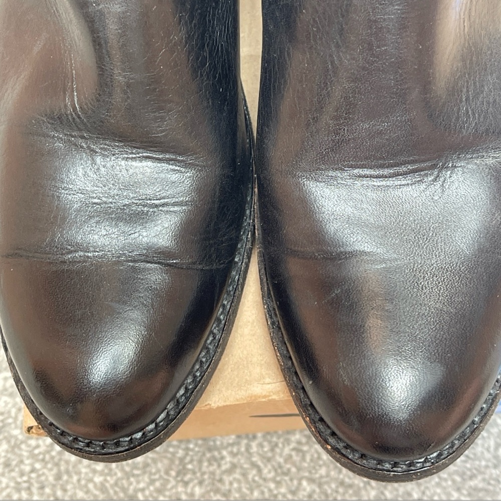 Frye Jayden Button Tall Black Leather/Suede Boots size 6.5B in EUC - Picture 16 of 16